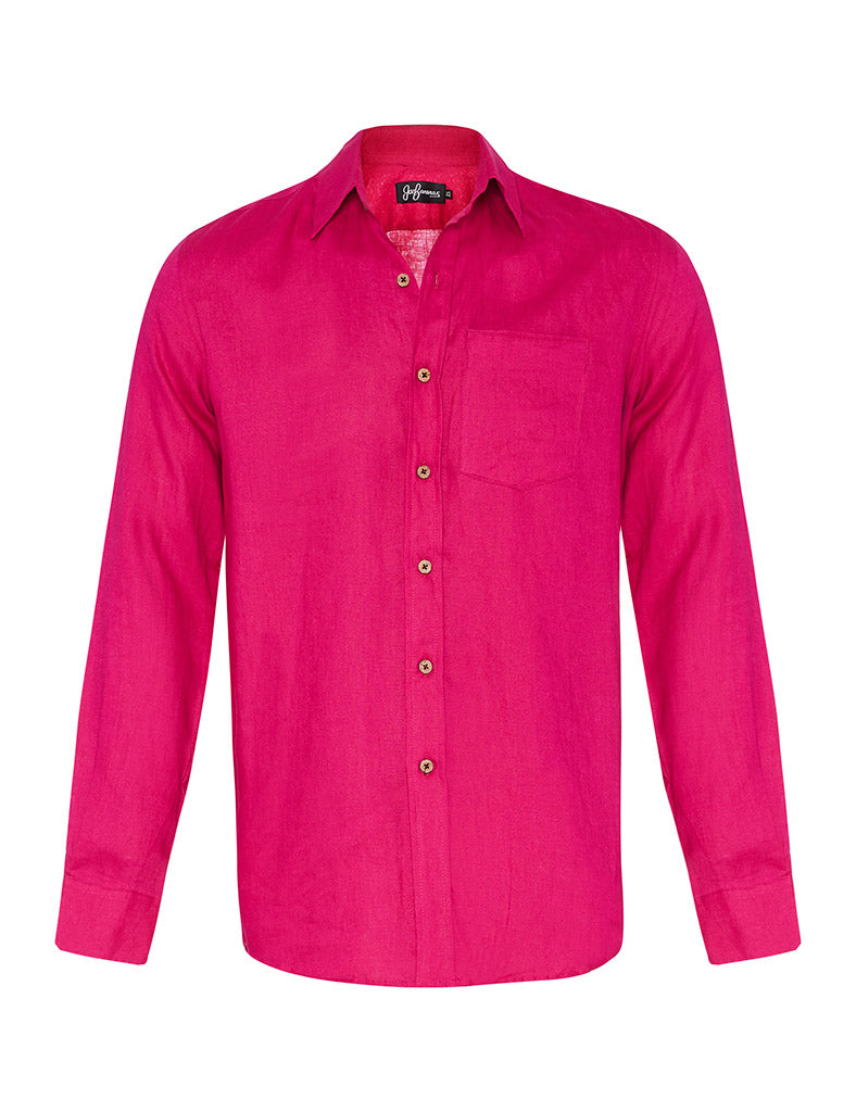 Fuchsia Linen