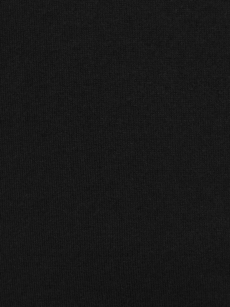 Black Cotton Suri Zip Neck Sweater - Joe Bananas | Australia