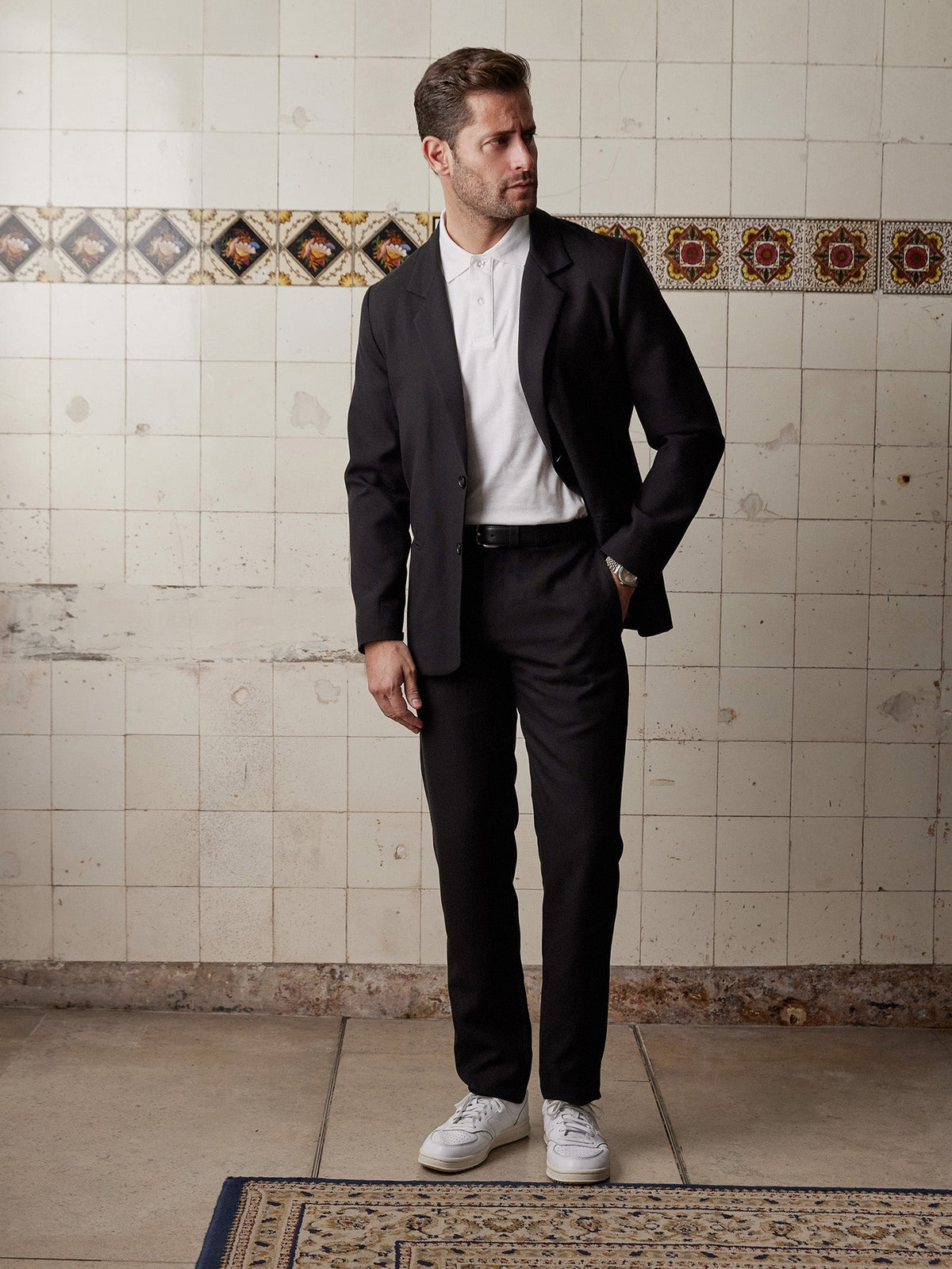 Black Linen & Silk Trousers - Joe Bananas | Australia
