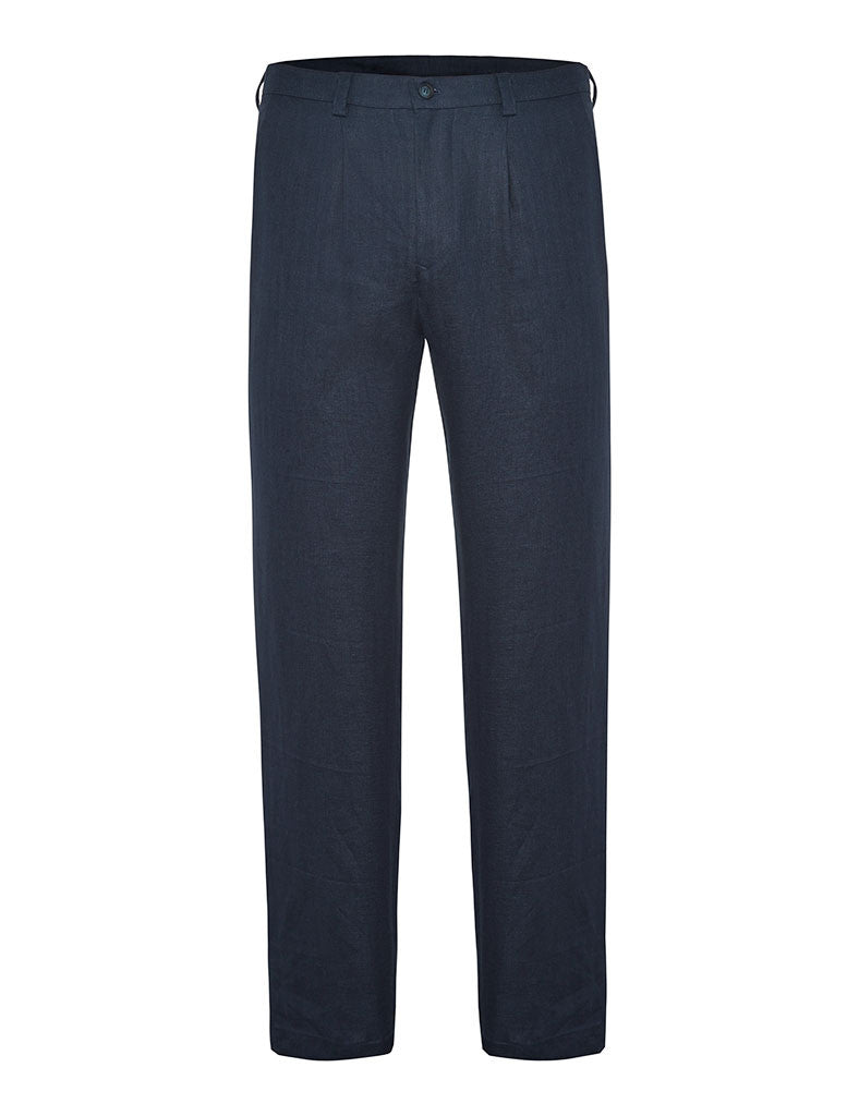 Indigo Herringbone Linen Suit - Joe Bananas | Australia