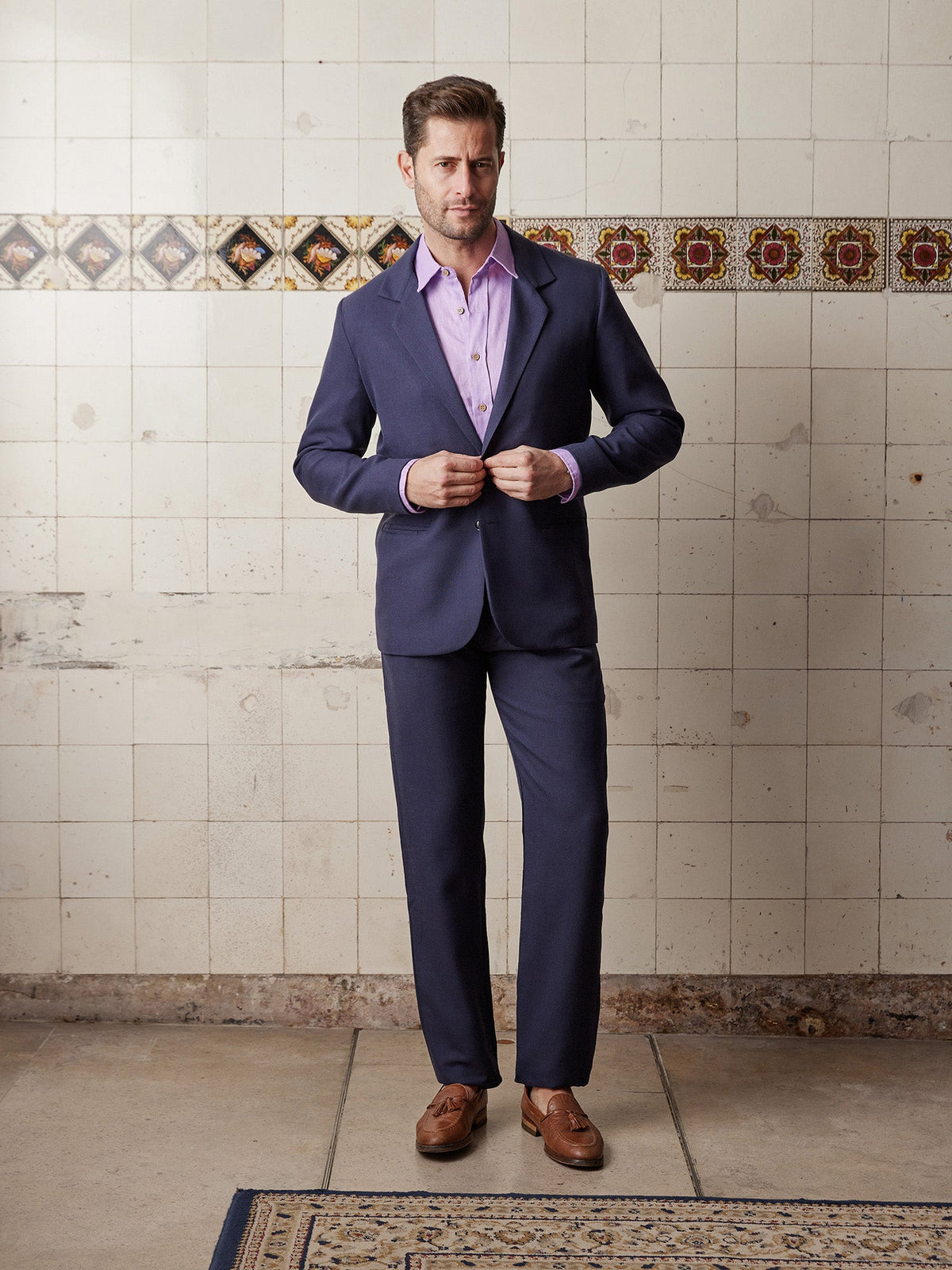 Indigo Linen & Silk Suit - Joe Bananas | Australia