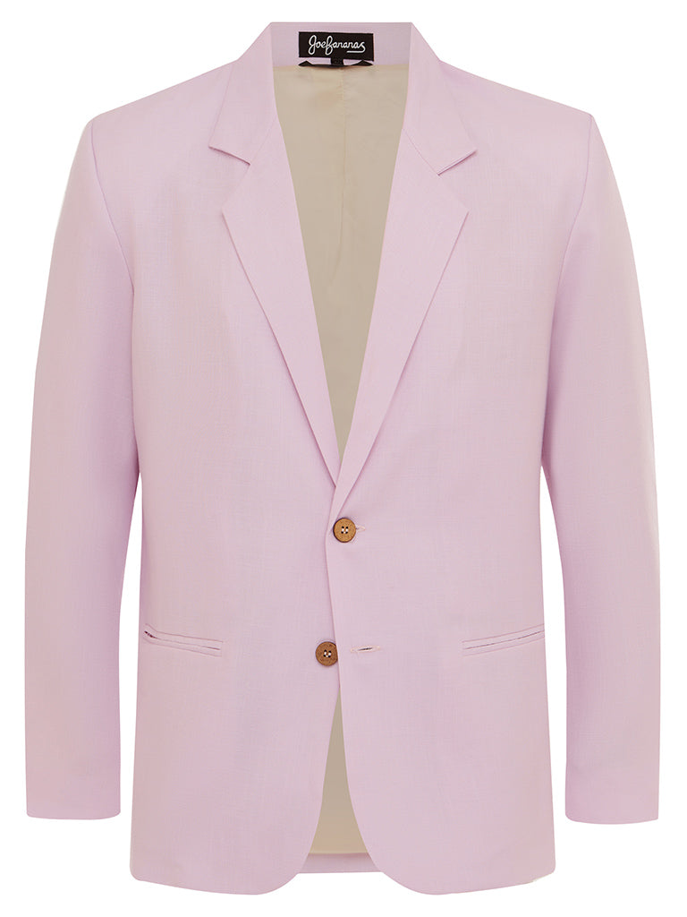 Soft Pink Linen & Silk Jacket