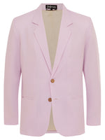 Soft Pink Linen & Silk Jacket
