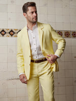 Lemon Linen & Silk Suit - Joe Bananas | Australia