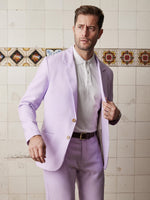Lilac Linen & Silk Jacket - Joe Bananas | Australia