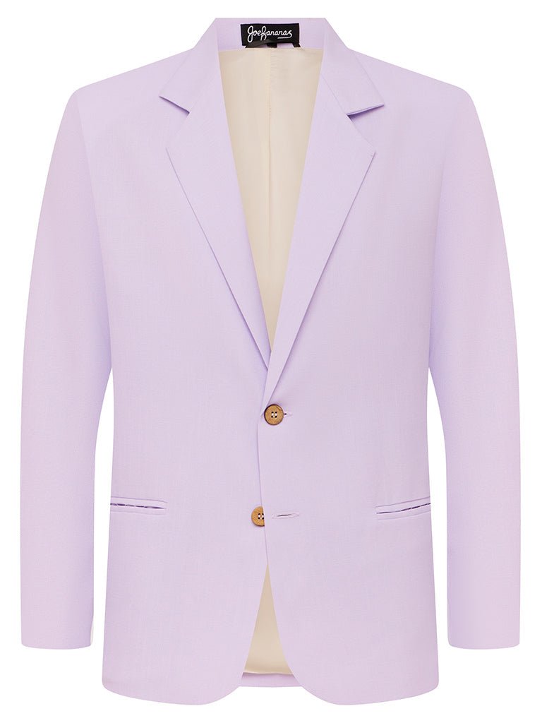 Lilac Linen & Silk Jacket - Joe Bananas | Australia