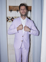 Lilac Linen & Silk Jacket - Joe Bananas | Australia