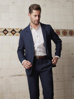 Navy Linen & Silk Suit - Joe Bananas | Australia