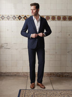 Navy Linen & Silk Suit - Joe Bananas | Australia