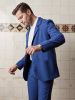 Ocean Blue Linen & Silk Jacket - Joe Bananas | Australia