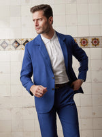 Ocean Blue Linen & Silk Suit - Joe Bananas | Australia