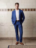 Ocean Blue Linen & Silk Suit - Joe Bananas | Australia