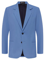 Regatta Blue Linen & Silk Jacket - Joe Bananas | Australia