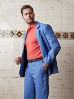 Regatta Blue Linen & Silk Jacket - Joe Bananas | Australia