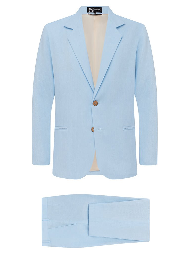 Sky Blue Linen & Silk Suit - Joe Bananas | Australia