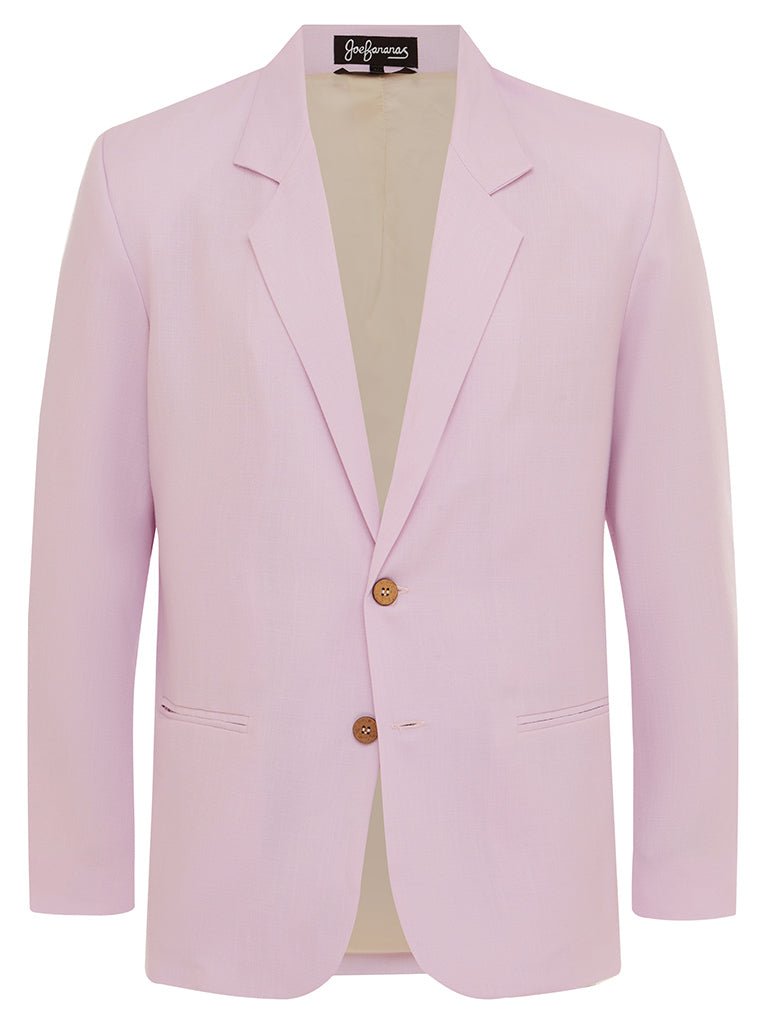 Soft Pink Linen & Silk Jacket - Joe Bananas | Australia