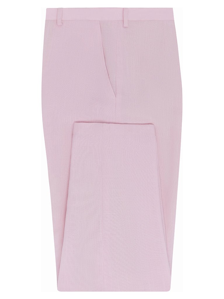 Soft Pink Linen & Silk Trousers - Joe Bananas | Australia