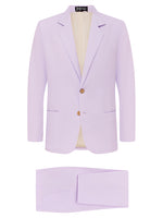 Lilac Linen & Silk Suit