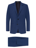 Ocean Blue Linen & Silk Suit