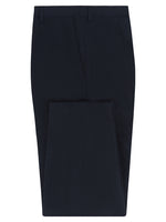 Black Linen & Silk Trousers
