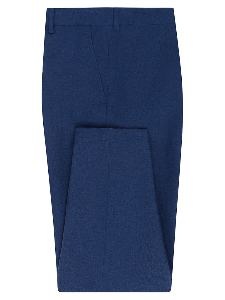 Ocean Blue Linen & Silk Trousers