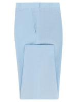 Sky Blue Linen & Silk Trousers