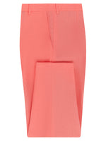 Coral Linen & Silk Trousers