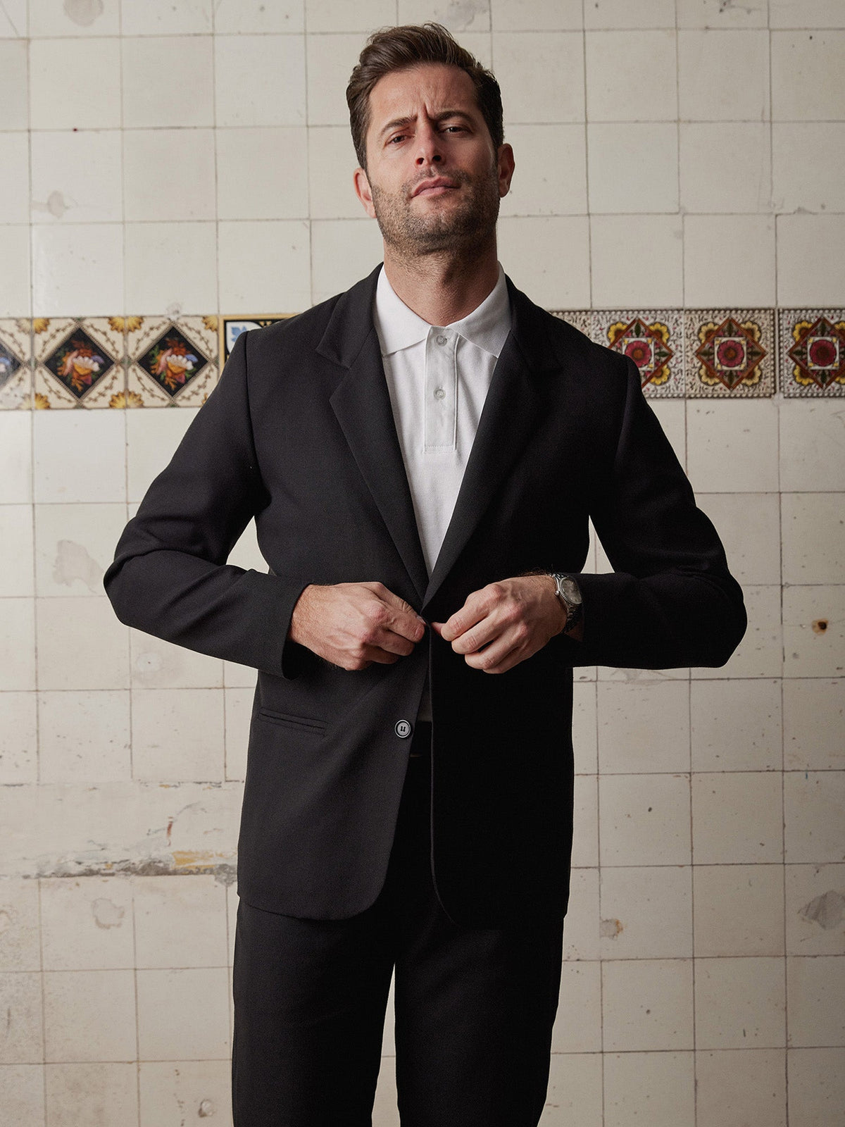 Black Linen & Silk Jacket - Joe Bananas | Australia