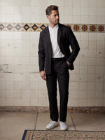 Black Linen & Silk Suit - Joe Bananas | Australia