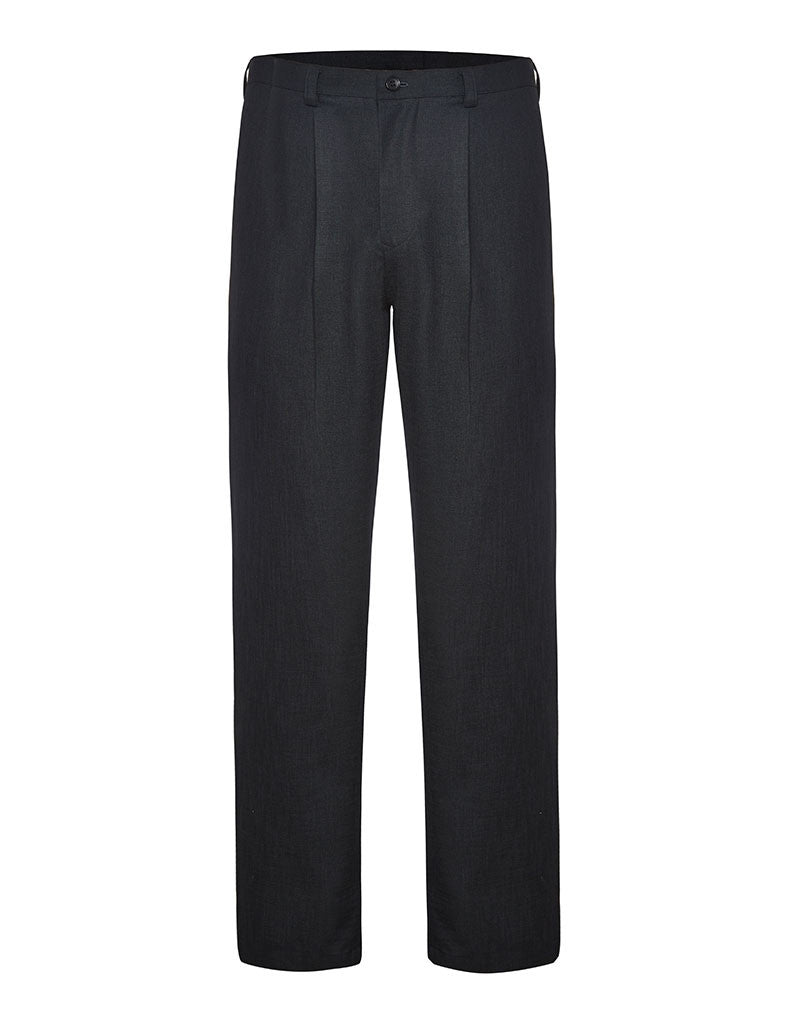 Black Non Crush Linen Trousers - Joe Bananas | Australia