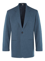 Blue Denim Non Crush Linen Jacket - Joe Bananas | Australia