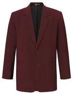 Burgundy Silk Crepe Jacket - Joe Bananas | Australia