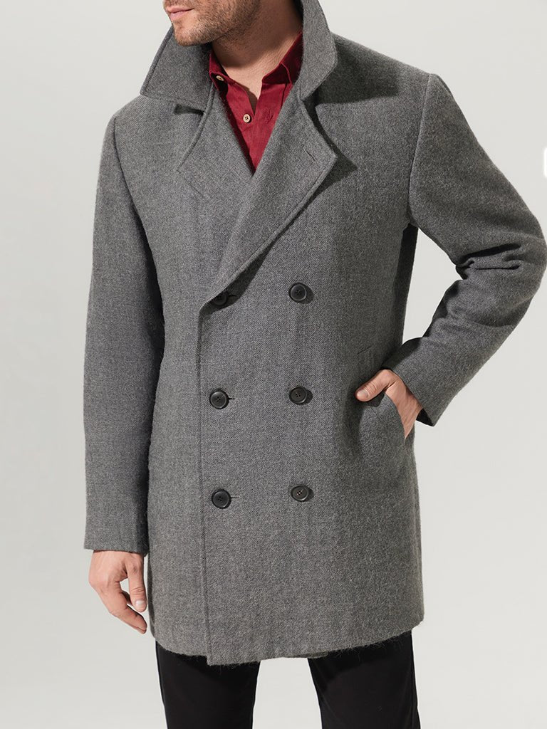 Charcoal Suri Pea Coat - Joe Bananas | Australia