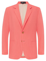 Coral Linen & Silk Jacket - Joe Bananas | Australia