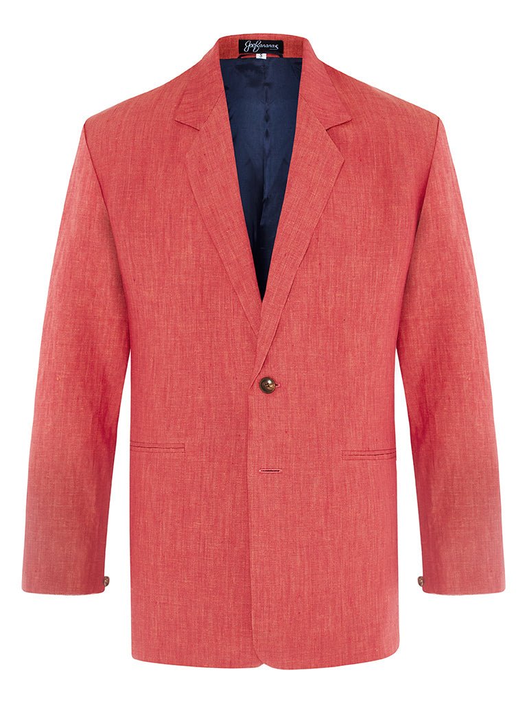 Coral Shot Linen Jacket - Joe Bananas | Australia