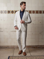 Ivory Linen & Silk Jacket - Joe Bananas | Australia