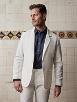 Ivory Linen & Silk Jacket - Joe Bananas | Australia