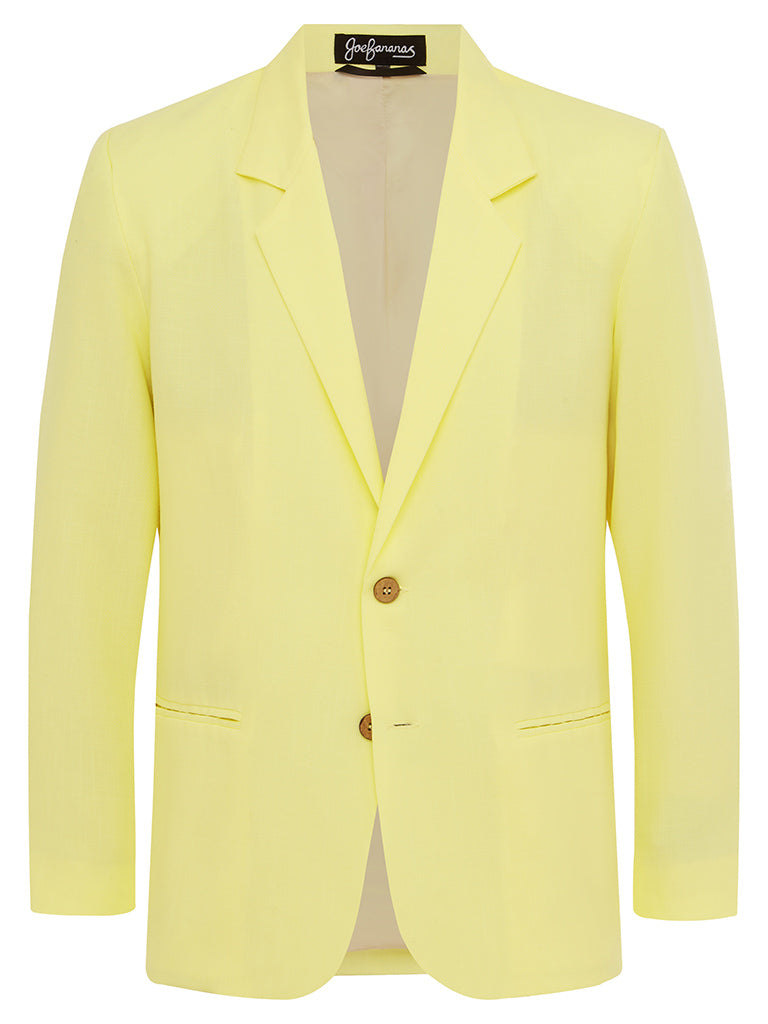 Lemon Linen & Silk Jacket