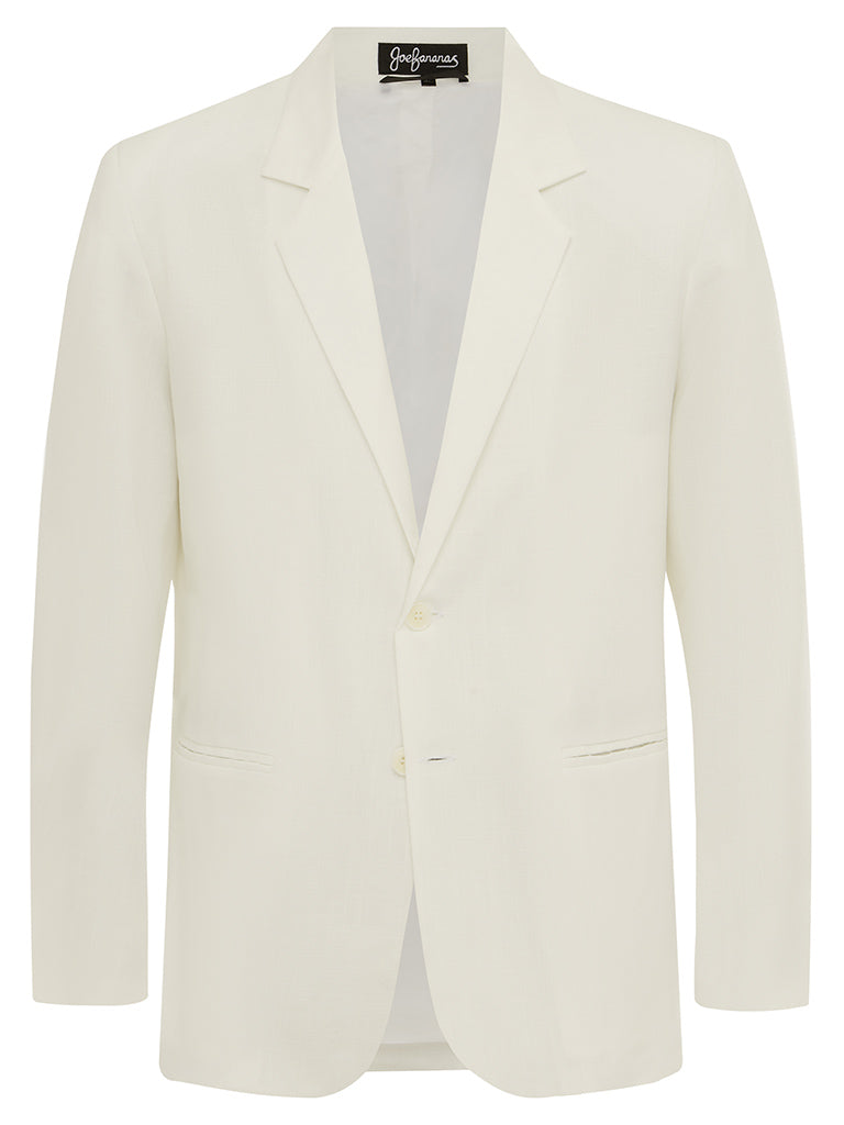 Ivory Linen & Silk Jacket