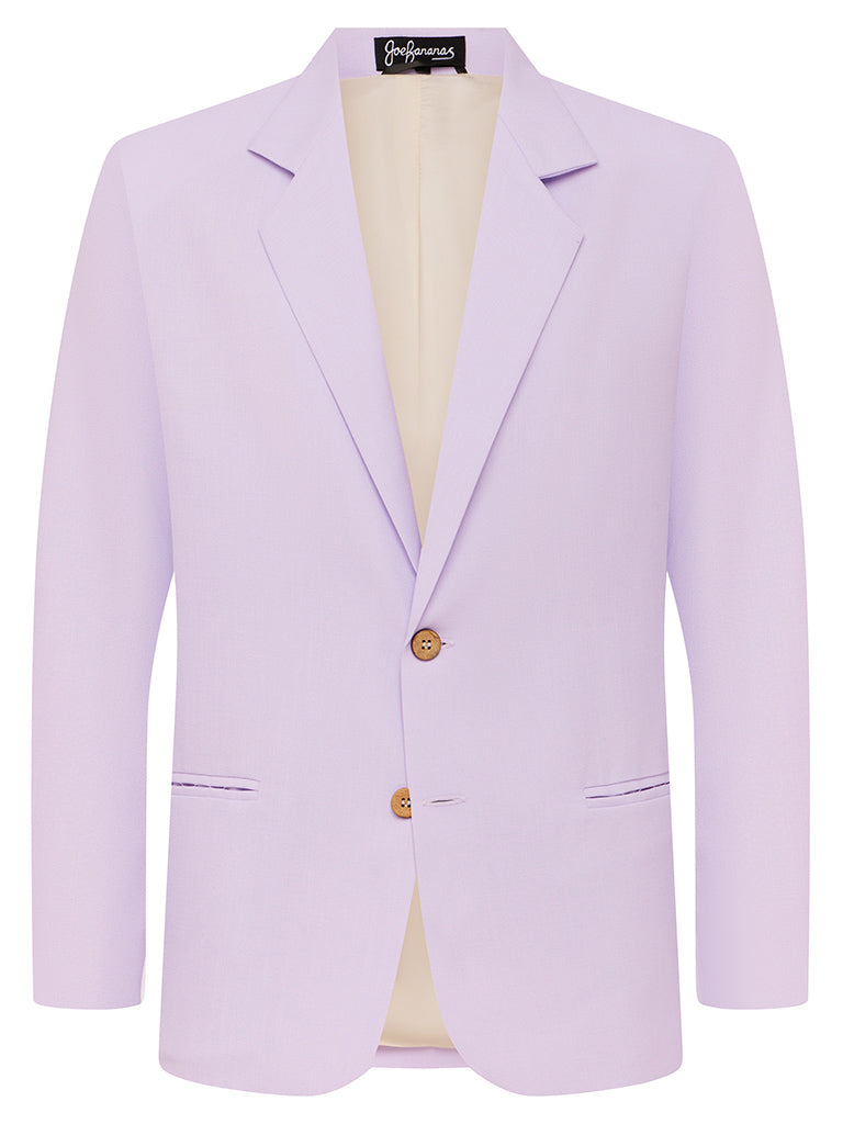 Lilac Linen & Silk Jacket