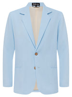 Sky Blue Linen & Silk Jacket