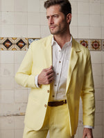Lemon Linen & Silk Jacket - Joe Bananas | Australia