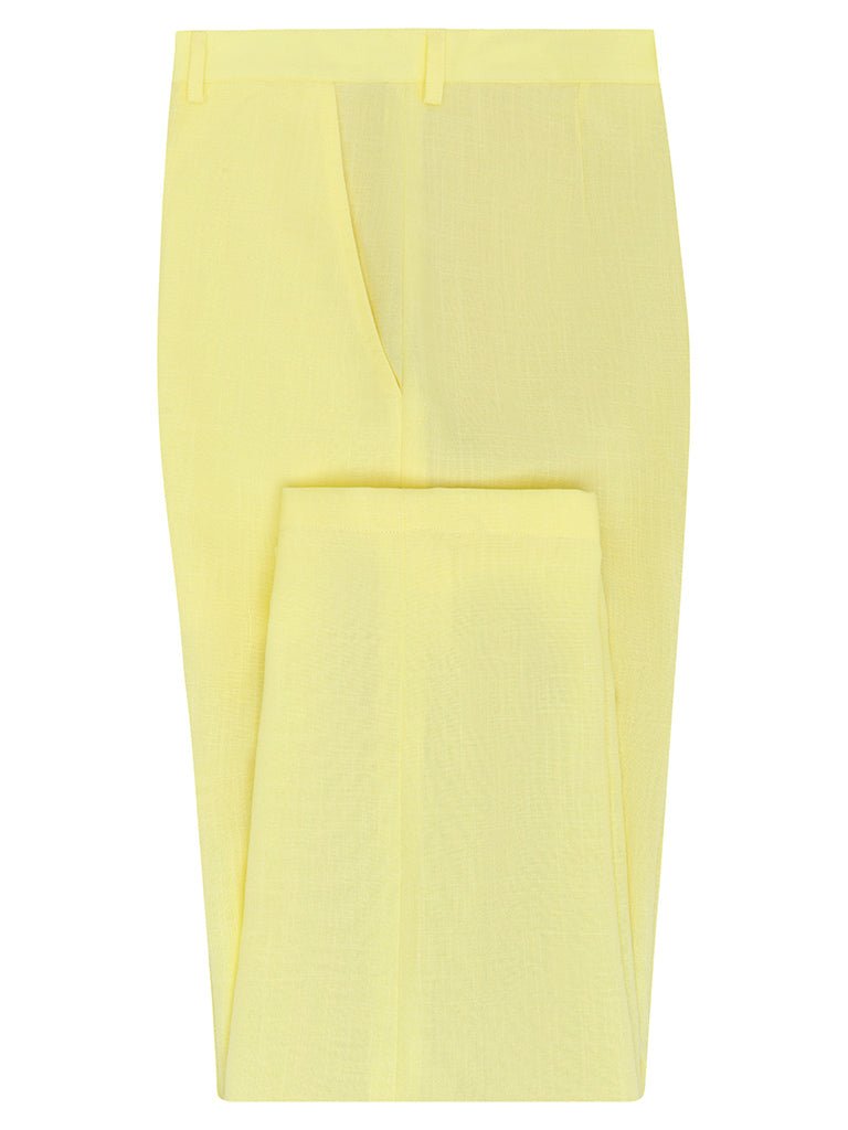 Lemon Linen & Silk Trousers - Joe Bananas | Australia