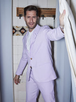 Lilac Linen & Silk Jacket - Joe Bananas | Australia