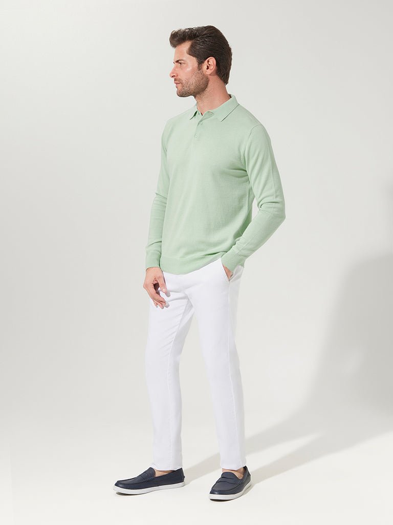 Mint Cotton Suri Polo Sweater - Joe Bananas | Australia