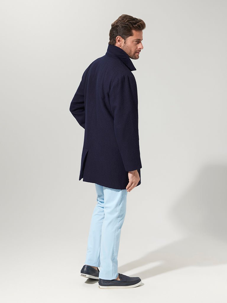 Navy Suri Pea Coat - Joe Bananas | Australia