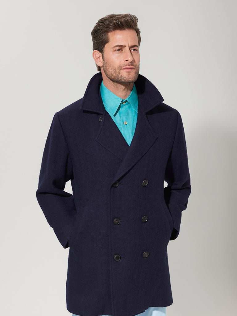 Navy Suri Pea Coat - Joe Bananas | Australia