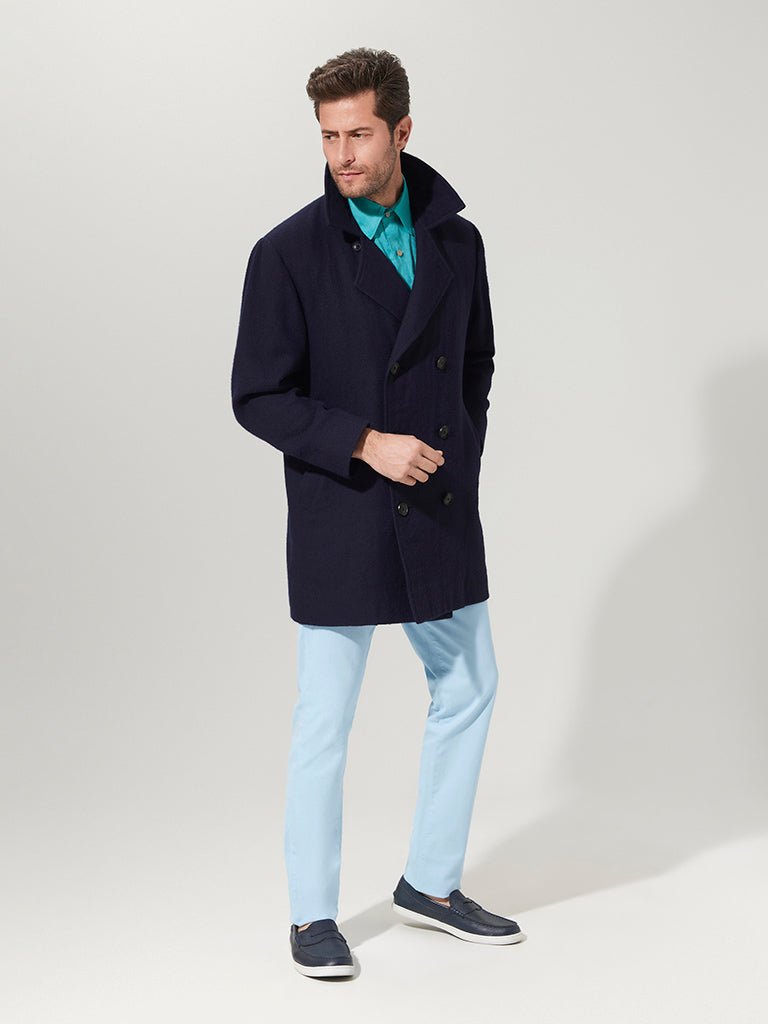 Navy Suri Pea Coat - Joe Bananas | Australia