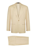 Oatmeal Non Crush Linen Suit - Joe Bananas | Australia