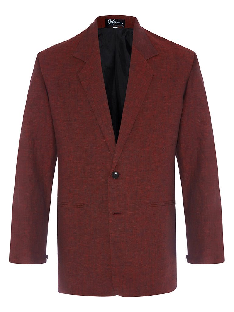 Ox Blood Linen Suit - Joe Bananas | Australia